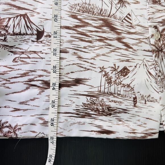 Vintage RJC Shirt Mens Large Hawaiian Aloha Button Up Island Print Camp Beach - Picture 10 of 11